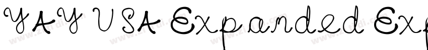 YAY USA Expanded Exp字体转换